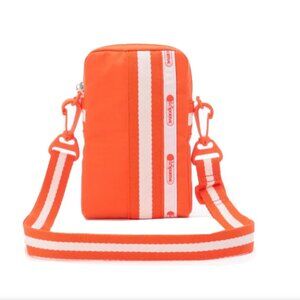 Lesportsac Orange White Crossbody Bag NWOT
